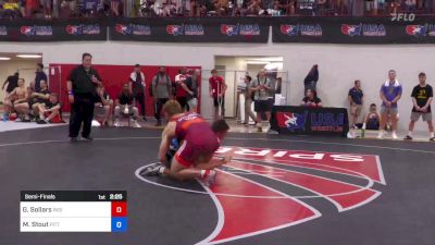 92 kg Semifinal - Gabe Sollars, Indiana RTC vs Mac Stout, Pittsburgh Wrestling Club