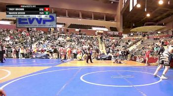 140 lbs Round 1 - Troy Brown, Blazing Yetis Wrestling Club vs Mason Wood, Pottsville Apache Youth Wrestling