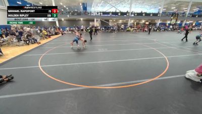 130 lbs Cons. Round 4 - Mikhael Rapoport, Unattached vs Holden Ripley, Unattached