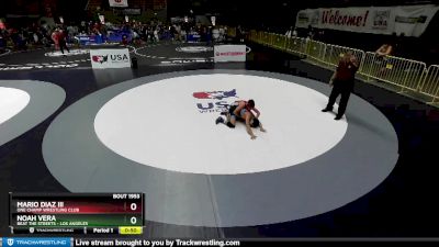 119 lbs 5th Place Match - Noah Vera, Beat The Streets - Los Angeles vs Mario Diaz Iii, One Champ Wrestling Club