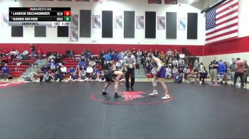 175 lbs Semifinal - Kanen Decker, Wapsie Valley vs Landon Rechkemmer, Oelwein