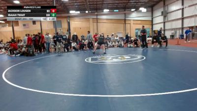 184 lbs 1st Place Match - Isaiah Twait, Corban University vs Jackson Lougen, North Idaho College