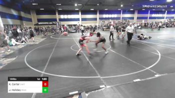 144 lbs Round Of 16 - Kadin Carter, Carter Wrestling Academy vs Jude Holiday, Rough House