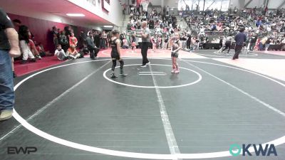 67 lbs Rr Rnd 3 - Kynslee Church, Team Tulsa Wrestling Club vs Liliana Guerrero, Brushy Wrestling Club