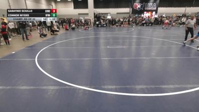 132 lbs Champ. Rd Of 32 - Sabatino Sciullo, CRWC vs Connor Myers, Black Fox Wrestling Academy