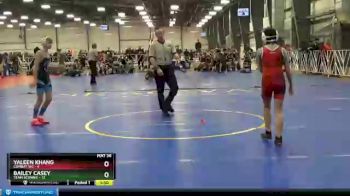 88 lbs Round 2 (6 Team) - Yaleen Khang, Combat WC vs Bailey Casey, Team Sconnie