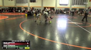 PW-11 lbs Semifinal - Miles Artmann, New Prague vs Knox Morrison, Waverly Area Wrestling Club