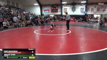 Bracket 6 lbs Round 3 - Opie Knustrom, Fort Madison Wrestling Club vs Briggs Gunn, WBNDD