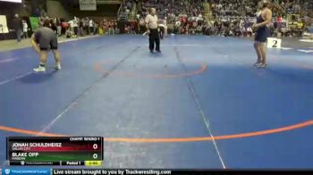 220 lbs Champ. Round 1 - Blake Opp, Mandan vs Jonah Schuldheisz, Valley City