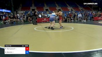 180 lbs Rnd Of 16 - Riley Dempewolf, Indiana vs Bailey Dennis, Oregon