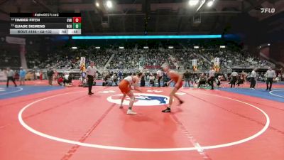 4A-132 lbs Cons. Round 1 - Timber Fitch, Evanston vs Quade Siemens, Natrona County