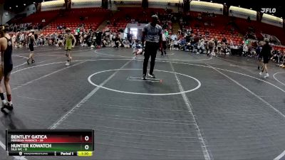 76 lbs Round 4 (8 Team) - Bentley Gatica, Meridian Maniacs vs Hunter Kowatch, Silo WC