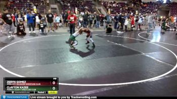 63 lbs Cons. Round 1 - Clayton Kazee, Pueblo County Wrestling Club vs Zeryn Gomez, Steel City Reloaded Wrestling Club