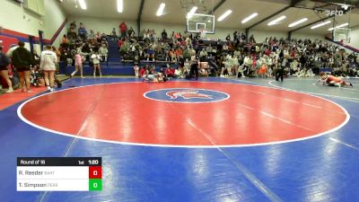 115 lbs Round Of 16 - Raylee Reeder, Bartlesville High School vs Taylyne Simpson, Perry Girls Wrestling Club