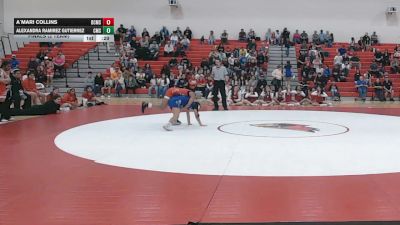110 lbs Finals (2 Team) - A`mari Collins, Dodge City Middle School vs Alexandra Ramirez Gutierrez, Dodge City Comanche Middle School
