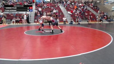 190 lbs Quarterfinal - Jorden Tyler, 7B FGC vs Tyler Stewart, Shootbox Rigby