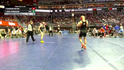 1A-150 lbs Champ. Round 2 - Jase Tommasin, Starmont vs Dawson Beyer, Sibley-Ocheyedan