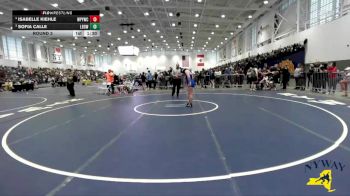 165 lbs Round 3 - Sofia Calle, Long Beach Gladiators Wrestling vs Isabelle Kiehle, Whitney Point Youth Wrestling Club