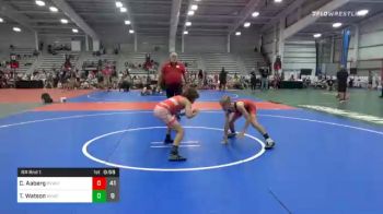 100 lbs Prelims - Cade Aaberg, Revival White vs Tripp Watson, Buffalo Valley Wrestling Club Elem