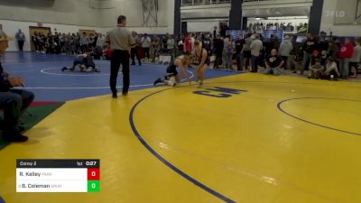 133 lbs Consy 2 - Reese Kelley, Parkersburg South-WV vs Brody Coleman, Grundy-VA