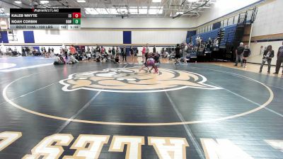 120 lbs Consi Of 32 #2 - Kaleb Whyte, South Side Wrestling Club vs Noah Corbin, Gladiator Youth