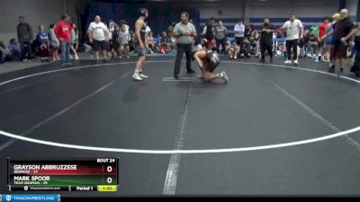 160 lbs Round 6 (8 Team) - Mark Spoor, Team Nauman vs Grayson Abbruzzese, Rednose