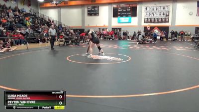 145 lbs Semifinal - Peyten Van Dyke, Iowa City, West vs Luisa Meade, Prairie, Cedar Rapids