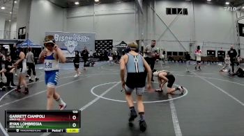 100 lbs Placement (4 Team) - Ryan Lombregia, Iron Horse vs Garrett Ciampoli, Kings K6