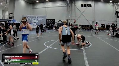 100 lbs Placement (4 Team) - Ryan Lombregia, Iron Horse vs Garrett Ciampoli, Kings K6