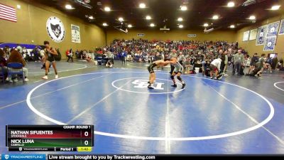 120 lbs Champ. Round 1 - Nick Luna, Cabrillo vs Nathan Sifuentes, Stockdale