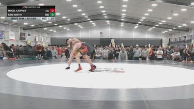 175 lbs Quarters - Ben Wirth, Bronco Wrestling Club vs Mikel Carver, Eierman Elite