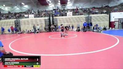 65-71 lbs Round 4 - Owyn Bonner, Whiteland WC vs James Maxwell Butler, Indian Creek WC