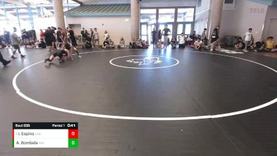 113 lbs Cons. Round 4 - Izaias Espino, Oakdale vs Angel Bombela, Wright WA