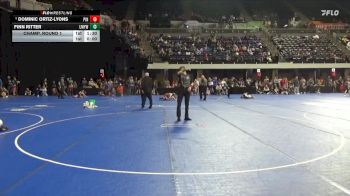140 lbs Champ. Round 1 - Dominic Ortiz-Lyons, Pinnacle vs Finn Ritter, Lake Mills Youth Wrestling