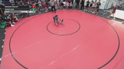 140 lbs Quarterfinal - Maleah Holley, Chaparral High School vs Rosie Ruiz, Lab Academy