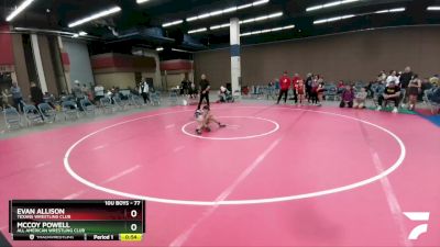 77 lbs 3rd Place Match - Evan Allison, Texans Wrestling Club vs McCoy Powell, All American Wrestling Club