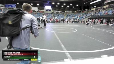 58 lbs 5th Place Match - Memphis Weaver, Team Lightning Wrestling Club vs Ben Eck, Brawlers