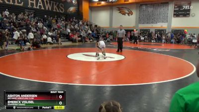 B-8 lbs Quarterfinal - Emerick Vislisel, Hammerin Hawks vs Ashton Andersen, Big Game Wrestling Club