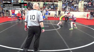 160_B lbs Consi Of 16 #1 - Gavin Weart, Bradford vs Austin Snook-Troester, Mifflinburg