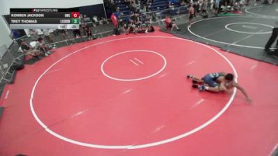 157 lbs Cons. Round 4 - Korben Jackson, 951 Wrestling Club vs Trey Thomas, La Costa Canyon High School Wr