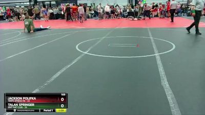 105 lbs Round 5 (10 Team) - Jackson Polifka, Terps Xpress MS vs Talan Springer, Grit Mat Club