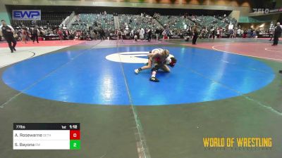 77 lbs Semifinal - Aiden Rosewarne, Dethrone vs Slate Bayona, Red Wave Wrestling