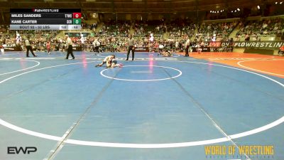 52 lbs Round Of 16 - Miles Sanders, Team Tulsa Wrestling Club vs Kane Carter, Steel City Reloaded