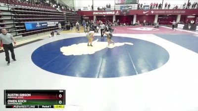 184 lbs Quarterfinal - Austin Gibson, Fairmont State vs Owen Koch, Shippensburg