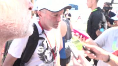 Alberto Salazar after Galen Rupp's win at the 2016 US Olympic Marathon Trials
