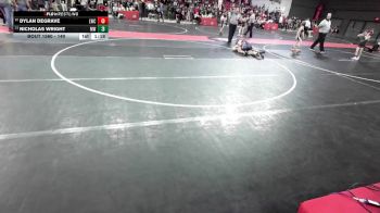 140 lbs Cons. Round 3 - Nicholas Wright, MES Wrestling vs Dylan DeGrave, Luxemburg-Casco Wrestling Club