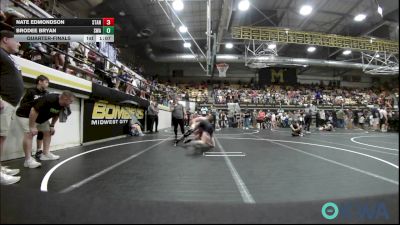 119 lbs Quarterfinal - Nate Edmondson, Standfast vs Brodee Bryan, Shelton Wrestling Academy