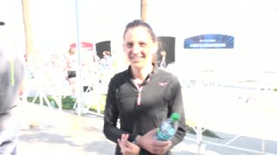 Serena Burla after 8th place finish at US Olympic Marathon Trials