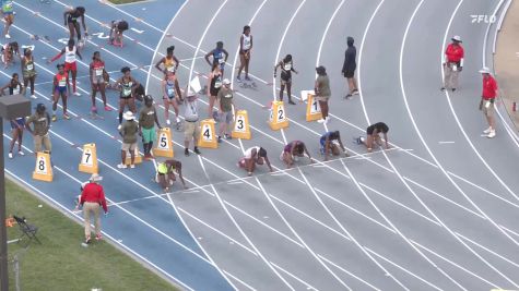 Youth Girls' 100m Hurdles, Semi-Finals 1 - Age 14