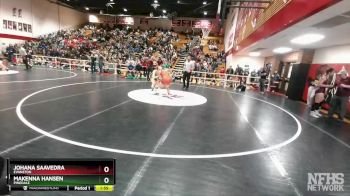 130 lbs Semifinal - Makenna Hansen, Pinedale vs Johana Saavedra, Evanston